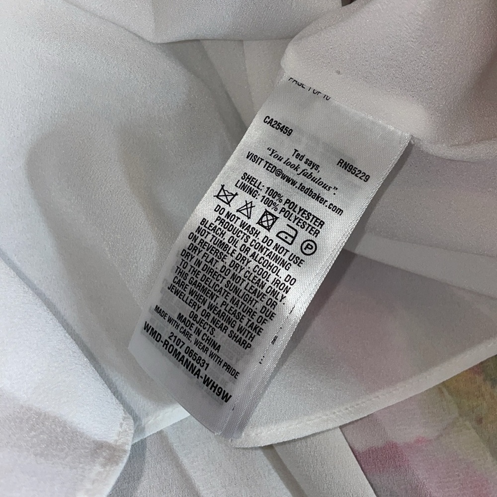 Ted Baker London Rommana Pleated Floral Dress 4 - Picture 8 of 9